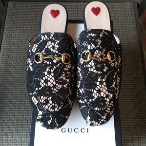Authentic! Gucci Princetown lace mules
